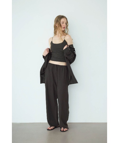 ALEXIA STAM（アリシアスタン）の「Relax Pants /リラックスパンツ（その他パンツ・レディース・ブラック/ブラウン/ストライプ/ベージュ・M/S）」の2枚目の写真