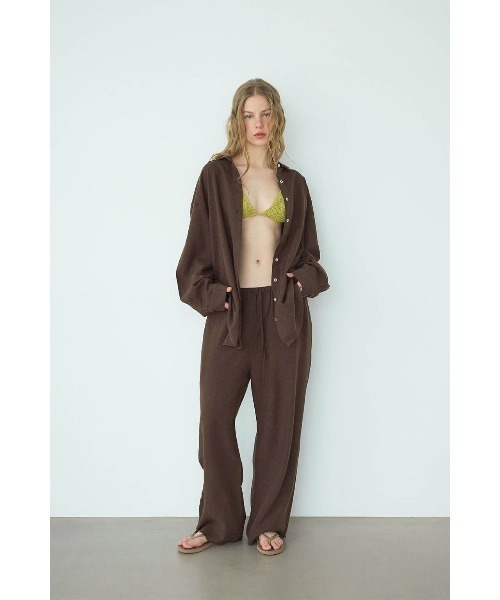 ALEXIA STAM（アリシアスタン）の「Relax Pants /リラックスパンツ（その他パンツ・レディース・ブラック/ブラウン/ストライプ/ベージュ・M/S）」の6枚目の写真