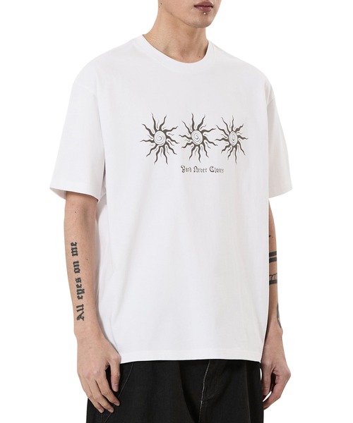 OY（オーワイ）の「『OY/オーワイ』TRIPLE SUN TEE /トリプルサンTシャツ（Tシャツ/カットソー・メンズ・ホワイト/ブラック・L/M）」の10枚目の写真