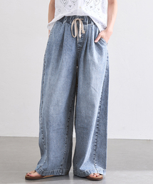 《WEB限定追加3》イージーデニムワイドパンツ