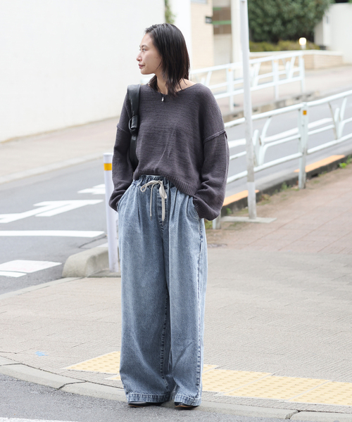 WEB限定追加3》イージーデニムワイドパンツ（デニムパンツ）｜JOURNAL