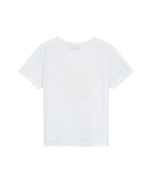 LOTSYOU(ロッツユー)の「LOTSYOU x CRAYON RABBIT_Favored Heart T-shirt White(Tシャツ/カットソー・レディース・その他・ONESIZE)」の2枚目の写真