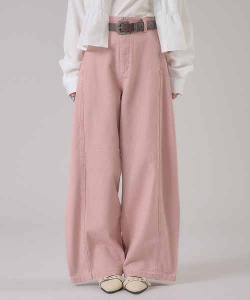 apres jour mignon(アプレジュールミニョン)の「バレルレックデニムアソートパンツ(デニムパンツ・レディース・ピンク/ブルー系その他/グレー・MEDIUM/LARGE/SMALL)」の3枚目の写真