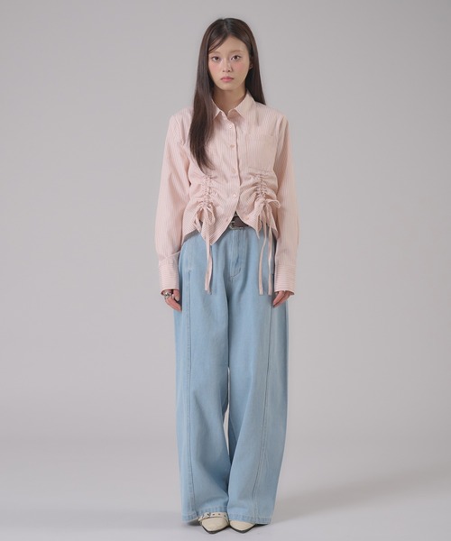 apres jour mignon(アプレジュールミニョン)の「バレルレックデニムアソートパンツ(デニムパンツ・レディース・ピンク/ブルー系その他/グレー・MEDIUM/LARGE/SMALL)」の5枚目の写真