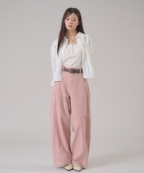 apres jour mignon(アプレジュールミニョン)の「バレルレックデニムアソートパンツ(デニムパンツ・レディース・ピンク/ブルー系その他/グレー・MEDIUM/LARGE/SMALL)」の6枚目の写真