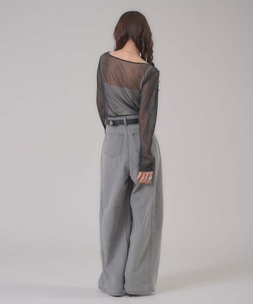 apres jour mignon(アプレジュールミニョン)の「バレルレックデニムアソートパンツ(デニムパンツ・レディース・ピンク/ブルー系その他/グレー・MEDIUM/LARGE/SMALL)」の10枚目の写真