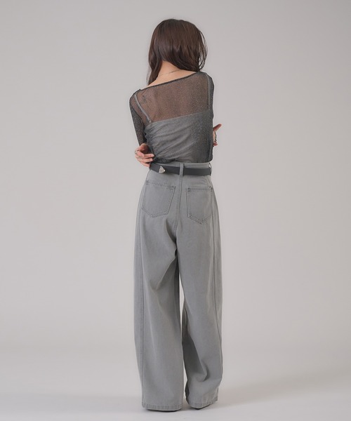 apres jour mignon(アプレジュールミニョン)の「バレルレックデニムアソートパンツ(デニムパンツ・レディース・ピンク/ブルー系その他/グレー・MEDIUM/LARGE/SMALL)」の11枚目の写真
