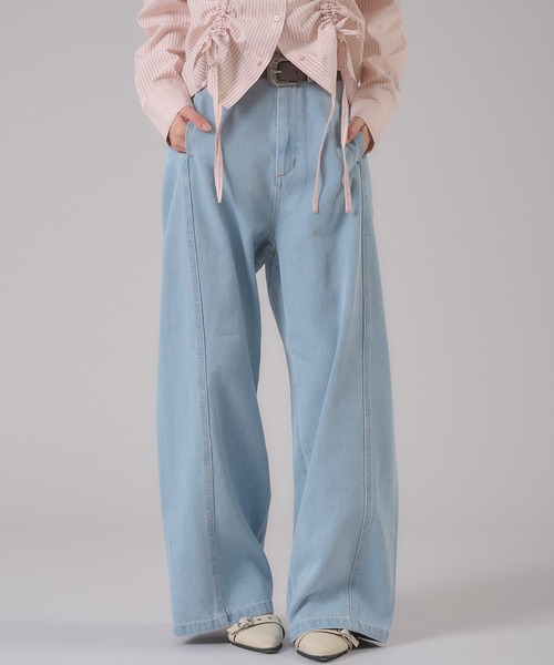 apres jour mignon(アプレジュールミニョン)の「バレルレックデニムアソートパンツ(デニムパンツ・レディース・ピンク/ブルー系その他/グレー・MEDIUM/LARGE/SMALL)」の12枚目の写真