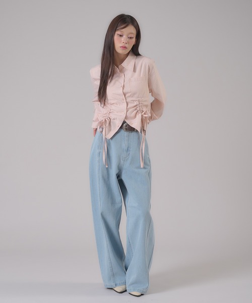 apres jour mignon(アプレジュールミニョン)の「バレルレックデニムアソートパンツ(デニムパンツ・レディース・ピンク/ブルー系その他/グレー・MEDIUM/LARGE/SMALL)」の15枚目の写真