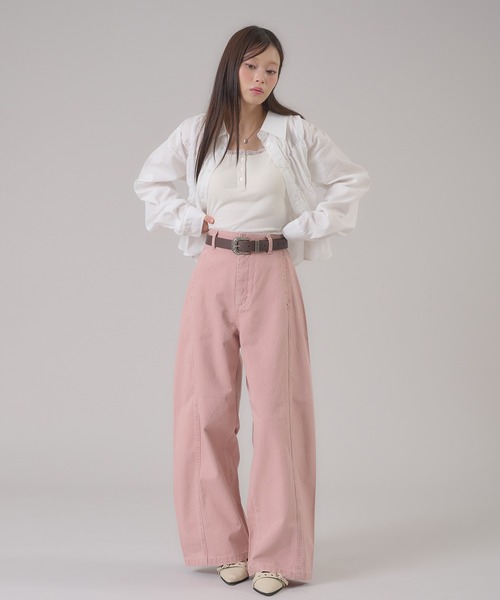 apres jour mignon(アプレジュールミニョン)の「バレルレックデニムアソートパンツ(デニムパンツ・レディース・ピンク/ブルー系その他/グレー・MEDIUM/LARGE/SMALL)」の20枚目の写真