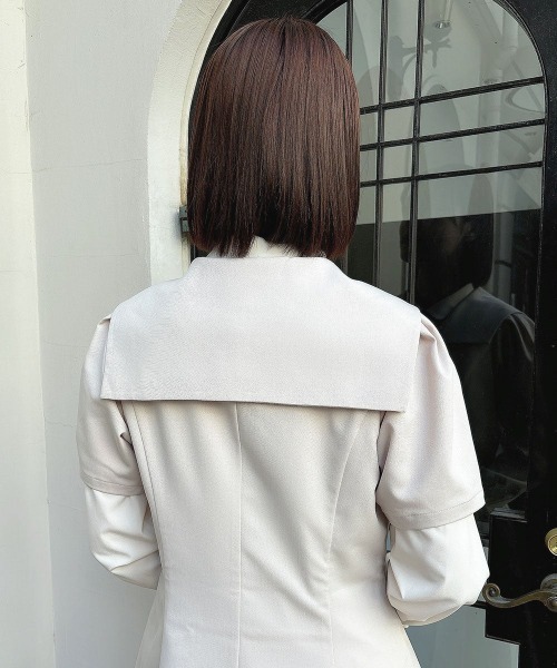 F i.n.t(フィント)の「テーラードセーラー衿ワンピース/fint フィント(ワンピース・レディース・アイボリー/ネイビー・FREE)」の12枚目の写真