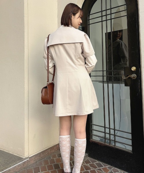 F i.n.t(フィント)の「テーラードセーラー衿ワンピース/fint フィント(ワンピース・レディース・アイボリー/ネイビー・FREE)」の13枚目の写真