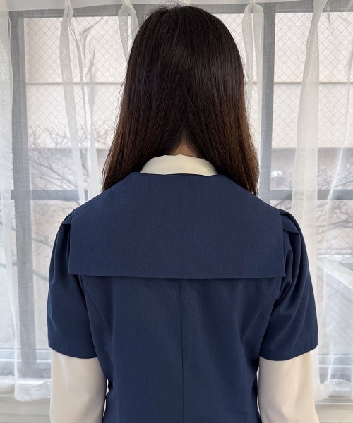 F i.n.t(フィント)の「テーラードセーラー衿ワンピース/fint フィント(ワンピース・レディース・アイボリー/ネイビー・FREE)」の21枚目の写真