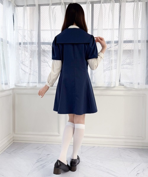 F i.n.t(フィント)の「テーラードセーラー衿ワンピース/fint フィント(ワンピース・レディース・アイボリー/ネイビー・FREE)」の22枚目の写真