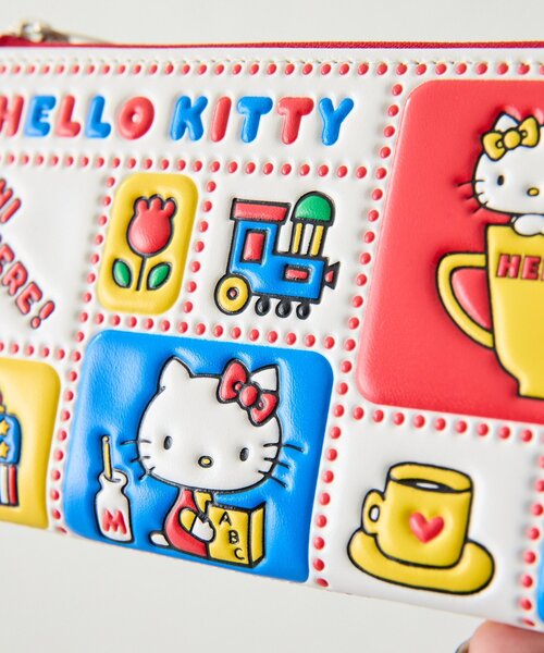 ear PAPILLONNER(イアパピヨネ)の「【HELLO KITTY(ハローキティ)×ear】ロングウォレット/長財布(財布・レディース・ホワイト/ブラック・FREE)」の4枚目の写真