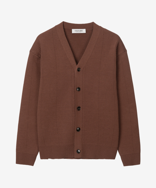 MINDBRIDGE（マインドブリッジ）の「[COUTURE]クロシェセミオーバーフィットカーディガン - 2カラー MYCD6170（カーディガン/ボレロ・メンズ・ブラック/オレンジ・100/95/105）」の5枚目の写真