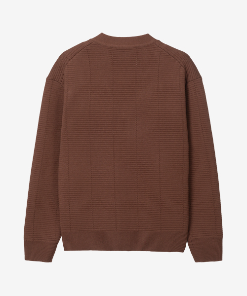 MINDBRIDGE（マインドブリッジ）の「[COUTURE]クロシェセミオーバーフィットカーディガン - 2カラー MYCD6170（カーディガン/ボレロ・メンズ・ブラック/オレンジ・100/95/105）」の6枚目の写真