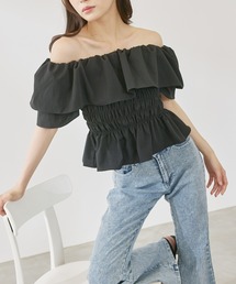 P.V.T（ピーブイティー）の「ストレッチフレアキラキラデニムパンツ（デニムパンツ）」
