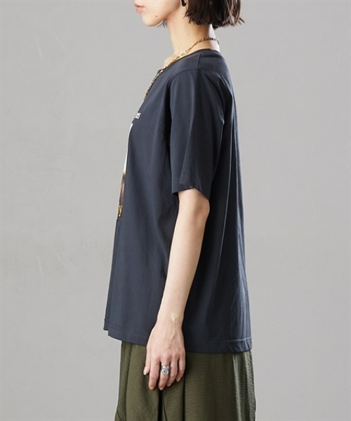 Soiunique（スワユニーク）の「【接触冷感・吸水速乾】 ひんやり素材フォトプリント半袖Tシャツ ［Soiunique］（Tシャツ/カットソー・レディース・ブラウン/オフホワイト/チャコール・M/L/LL）」の17枚目の写真