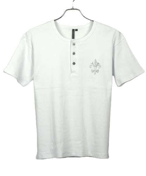8(eight)(エイト)の「ライトストーンテレコヘンリーTシャツ(Tシャツ/カットソー・メンズ・ブラック系その他/ブラック/ホワイト系その他/ホワイト・LARGE/MEDIUM)」の11枚目の写真