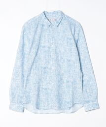 HIGH STREET（ハイストリート）の「HIGH STREET∴ブラッシュプリントサッカーショートウイングシャツ（シャツ/ブラウス）」