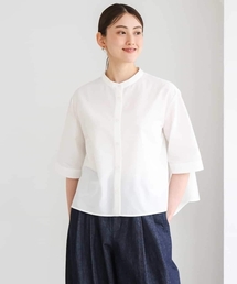 MICHEL KLEIN（ミッシェル・クラン）の「バンドカラーテントラインシャツ（シャツ/ブラウス）」