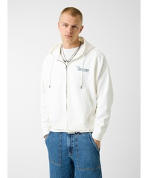 GUESS JEANS（ゲスジーンズ）の「GUESS JEANS Boxy Zip Hoodie パーカー フーディー ジップアップ バックプリント（パーカー）」