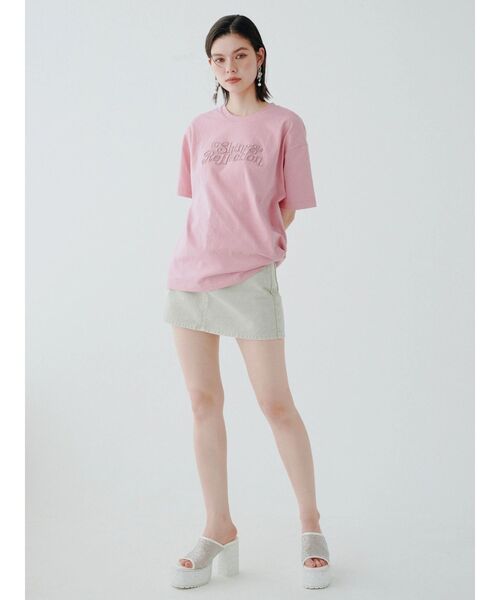 EVRIS(エヴリス)の「マイクロミニデニムスカート(デニムスカート・レディース・インディゴブルー/ベージュ・MEDIUM/SMALL)」の14枚目の写真