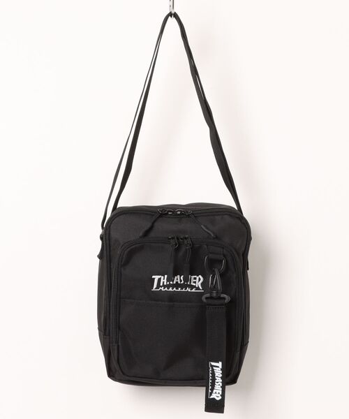 THRASHER(スラッシャー)の「THRASHER VERTICAL MINI SHOULDER BAG(ショルダーバッグ・メンズ・ブラック系その他2/ブラック系その他・FREE)」の2枚目の写真