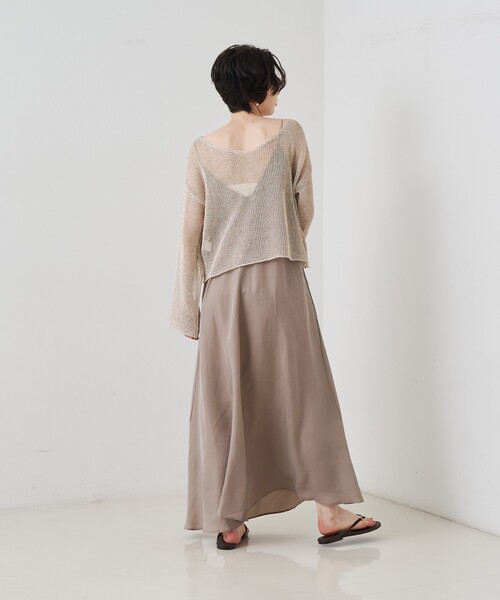 Rouge vif(ルージュヴィフ)の「キュプラフィブリルキャミワンピース/夏服/オケージョン(ワンピース・レディース・グレー/グレイッシュベージュ・フリー)」の13枚目の写真