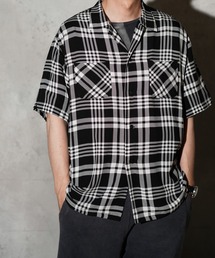 DAN RIVER（ダンリバー ）の「DAN RIVER / ダンリバー PRINTED RAYON CHECK SS SHIRT プリントチェック レーヨンシャツ（シャツ/ブラウス）」