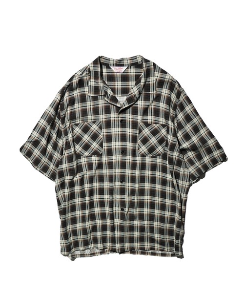 DAN RIVER(ダンリバー )の「DAN RIVER / ダンリバー PRINTED RAYON CHECK SS SHIRT プリントチェック レーヨンシャツ(シャツ/ブラウス・メンズ・ブラック×ホワイト/ブラウン/ブラック・SMALL/MEDIUM/LARGE)」の22枚目の写真