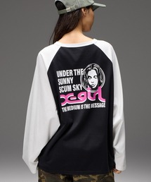 X-girl | CIRCLE FACE LOGO B/B BIG TEE(Tシャツ/カットソー)