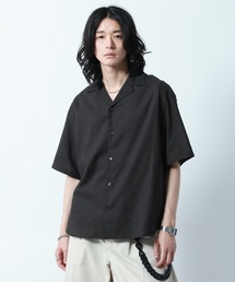 RAGEBLUE(���C�W�u���[)��Linen Open Collar Shirt/���l���J�݃V���c(�V���c/�u���E�X)