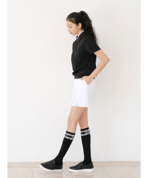 NITINA(ニティナ)の「エアロフィット ハーフジップアップ 半袖Tシャツ BK(Tシャツ/カットソー・レディース・ブラック・SMALL/MEDIUM)」の6枚目の写真