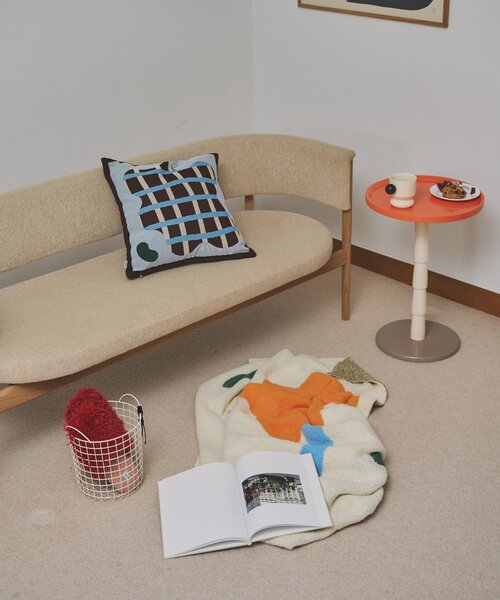 SAHIR(サヒール)の「【SAHIR サヒール】Mochimochi blanket M ブランケット(ブランケット・レディース・アイボリー/ブラウン/グリーン・0)」の5枚目の写真