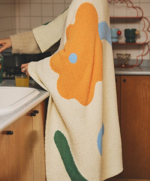 SAHIR(サヒール)の「【SAHIR サヒール】Mochimochi blanket M ブランケット(ブランケット・レディース・アイボリー/ブラウン/グリーン・0)」の8枚目の写真