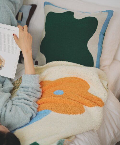 SAHIR(サヒール)の「【SAHIR サヒール】Mochimochi blanket M ブランケット(ブランケット・レディース・アイボリー/ブラウン/グリーン・0)」の18枚目の写真