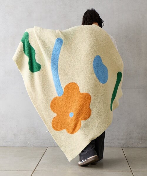 SAHIR(サヒール)の「【SAHIR サヒール】Mochimochi blanket M ブランケット(ブランケット・レディース・アイボリー/ブラウン/グリーン・0)」の19枚目の写真