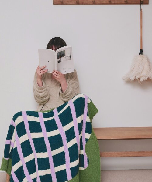 SAHIR(サヒール)の「【SAHIR サヒール】Mochimochi blanket ブランケット(ブランケット・レディース・アイボリー/ブラウン/グリーン・0)」の7枚目の写真