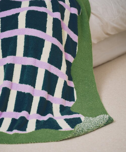 SAHIR(サヒール)の「【SAHIR サヒール】Mochimochi blanket ブランケット(ブランケット・レディース・アイボリー/ブラウン/グリーン・0)」の10枚目の写真