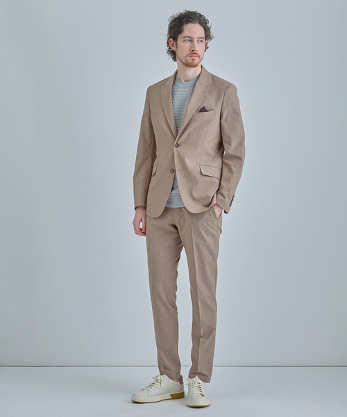 MEN'S BIGI(メンズビギ)の「【ACTIVE TAILOR】Dot Air ヘリンボーン×千鳥格子/デニム柄 セットアップパンツ<通気性/吸水速乾/ストレッチ>(スラックス・メンズ・ネイビー/ブルー/ブラック系その他/ブラウン・01/04/03/02)」の7枚目の写真