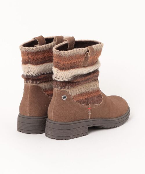 Minnetonka(ミネトンカ)の「MINNETONKA(ミネトンカ) / JOLI ニットスエードショートブーツ(ブーツ・レディース・ブラウン・6)」の7枚目の写真