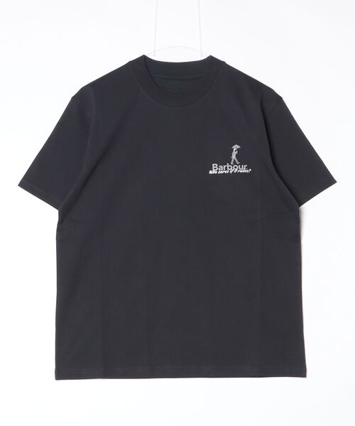 Barbour(バブアー)の「【Barbour】 why get wet graphic os t-shirt(Tシャツ/カットソー・メンズ・ホワイト/ブラック・38/40/36)」の3枚目の写真
