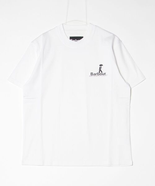 Barbour(バブアー)の「【Barbour】 why get wet graphic os t-shirt(Tシャツ/カットソー・メンズ・ホワイト/ブラック・38/40/36)」の4枚目の写真