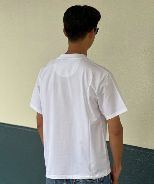 Barbour(バブアー)の「【Barbour】 why get wet graphic os t-shirt(Tシャツ/カットソー・メンズ・ホワイト/ブラック・38/40/36)」の8枚目の写真
