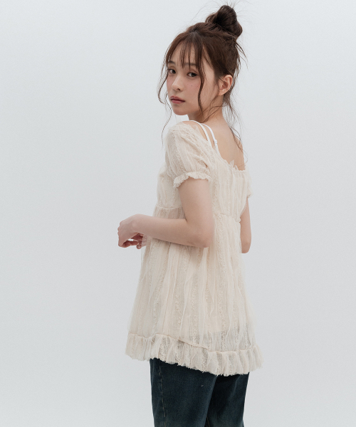 HIGH SCHOOL DISCO(ハイスクールディスコ)の「フルイドフリルブラウス(シャツ/ブラウス・レディース・その他・SMALL/MEDIUM)」の4枚目の写真