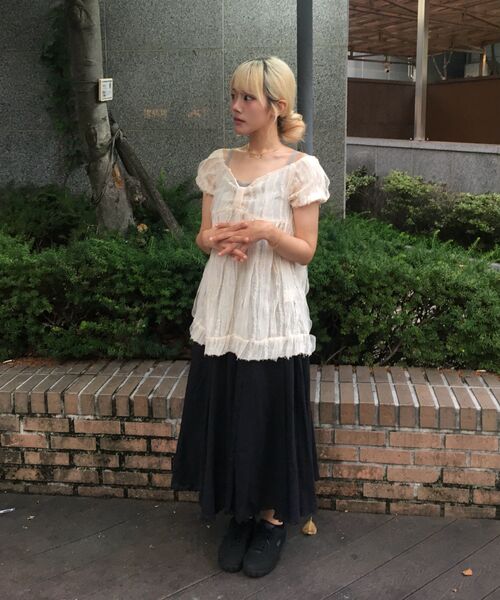 HIGH SCHOOL DISCO(ハイスクールディスコ)の「フルイドフリルブラウス(シャツ/ブラウス・レディース・その他・SMALL/MEDIUM)」の12枚目の写真