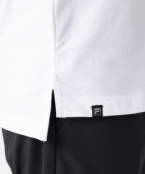 FILA GOLF(フィラゴルフ )の「【FILA GOLF:フィラゴルフ】半袖ボタンダウンシャツ ゴルフ(ポロシャツ・メンズ・ホワイト/ネイビー/ブラック・MEDIUM/X-LARGE/LARGE)」の8枚目の写真