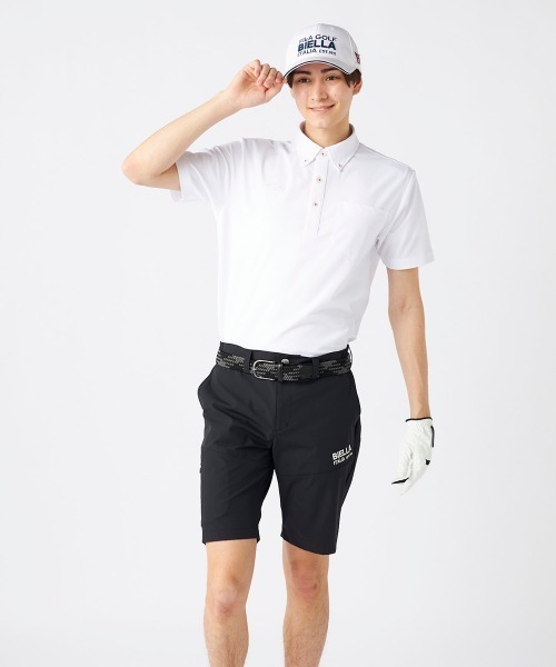 FILA GOLF(フィラゴルフ )の「【FILA GOLF:フィラゴルフ】半袖ボタンダウンシャツ ゴルフ(ポロシャツ・メンズ・ホワイト/ネイビー/ブラック・MEDIUM/X-LARGE/LARGE)」の11枚目の写真